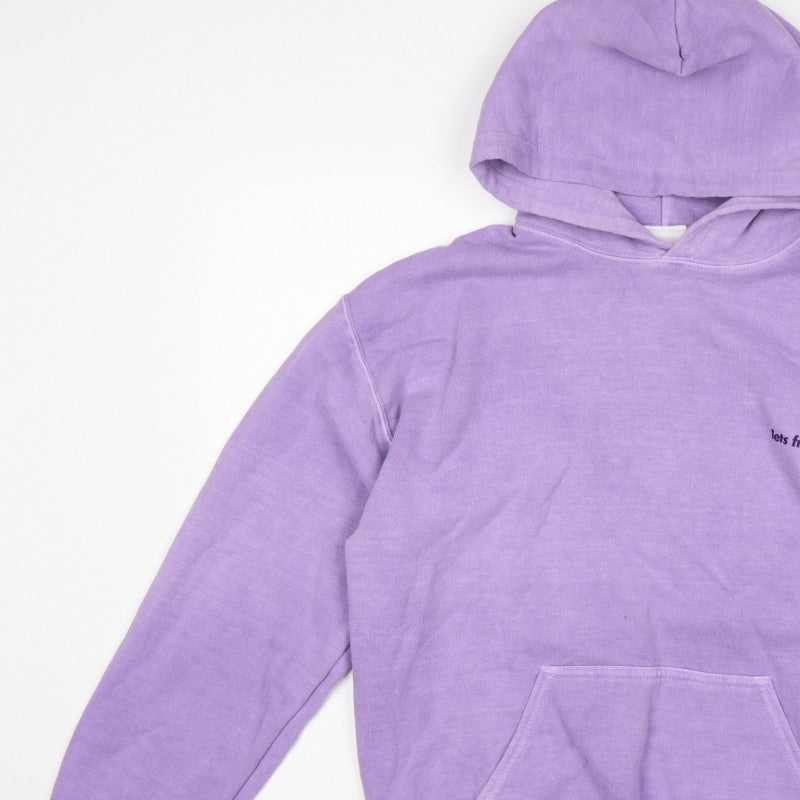 lets frans... Unisex Purple Small Pullover Hoodie Logo Pocket