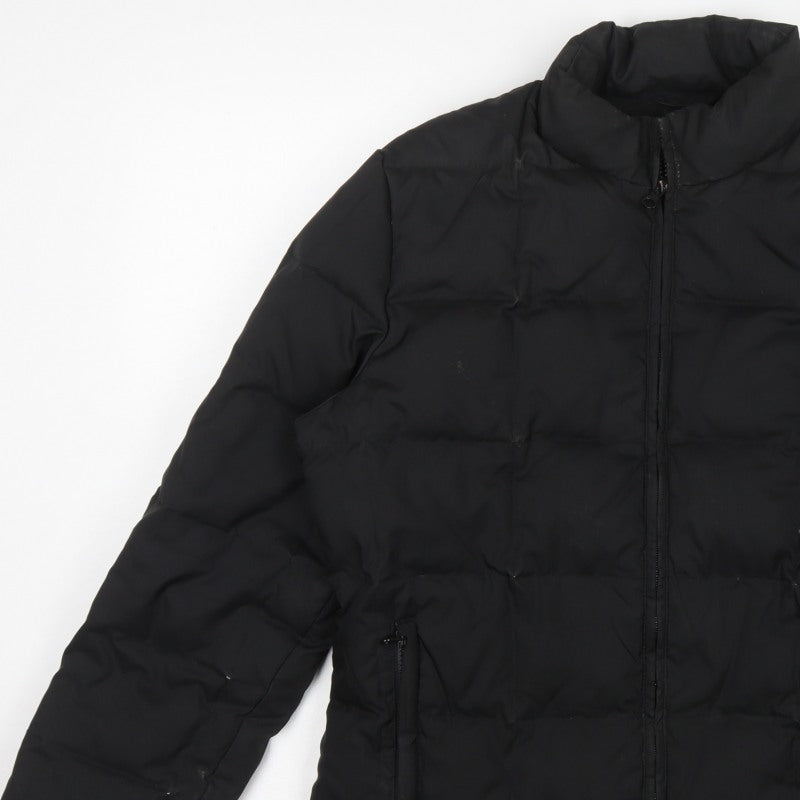 GAP Women’s Black M Down Puffer Jacket Quilted Full Zip
