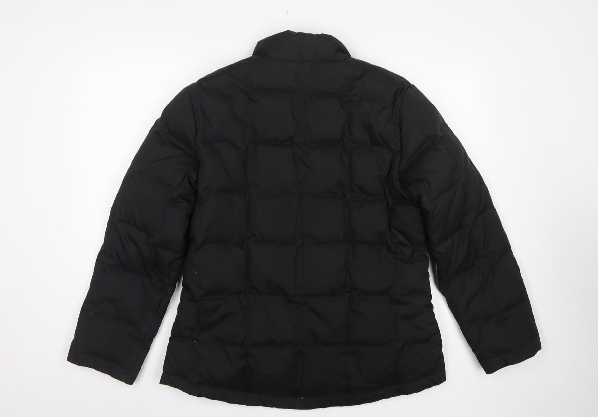 GAP Women’s Black M Down Puffer Jacket Quilted Full Zip