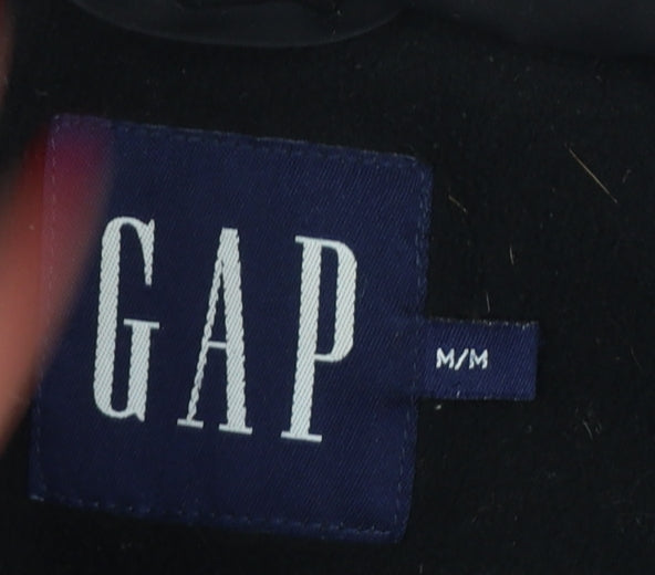 GAP Women’s Black M Down Puffer Jacket Quilted Full Zip