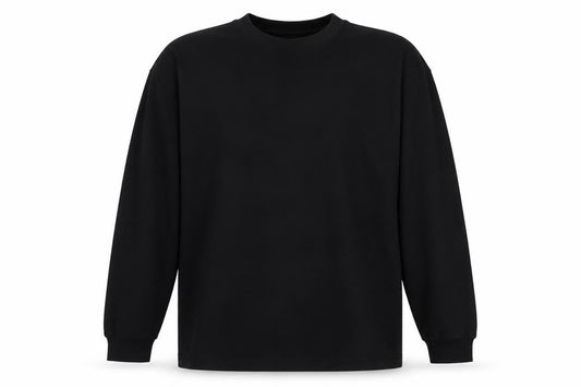 Next Men's Black XL Crew Neck Pullover Cotton Blend Sweatshirt