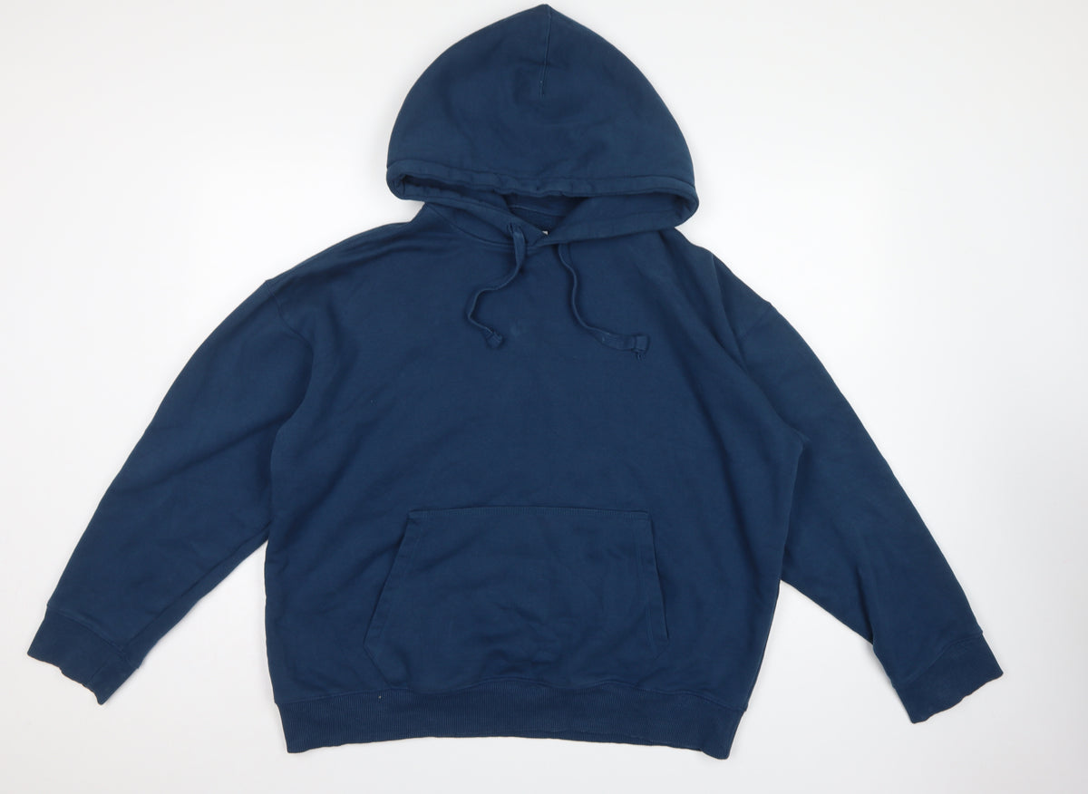 Topman Men’s Navy Blue M Pullover Hoodie Kangaroo Pocket