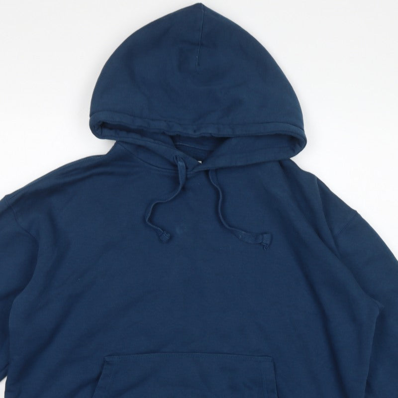 Topman Men’s Navy Blue M Pullover Hoodie Kangaroo Pocket