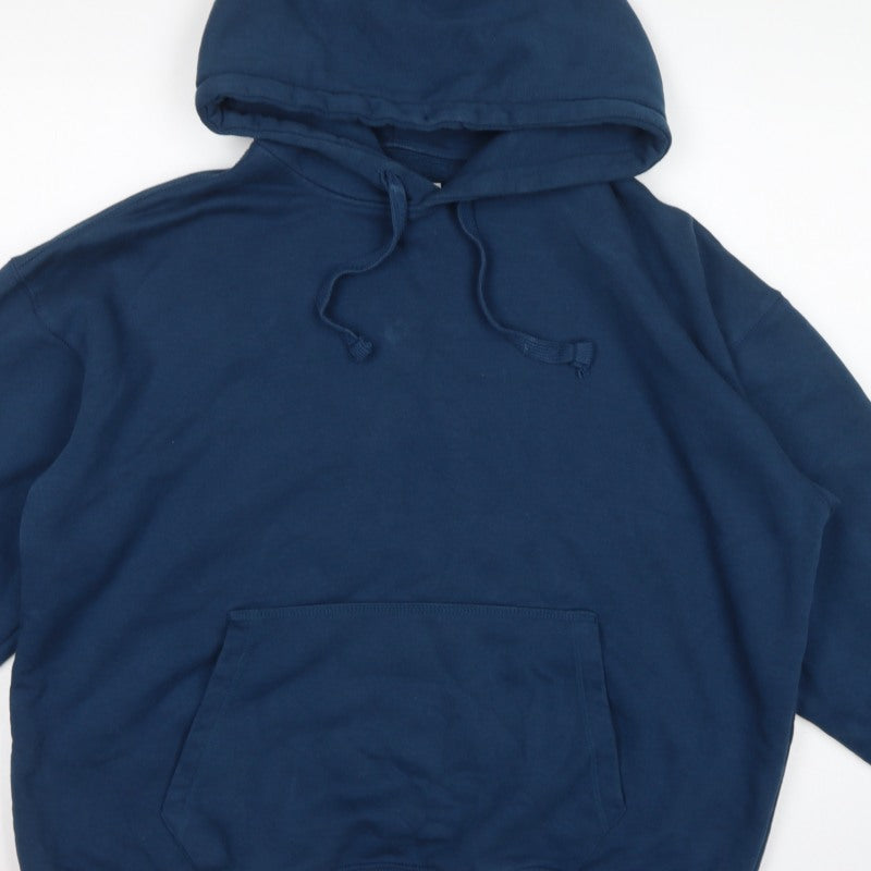 Topman Men’s Navy Blue M Pullover Hoodie Kangaroo Pocket