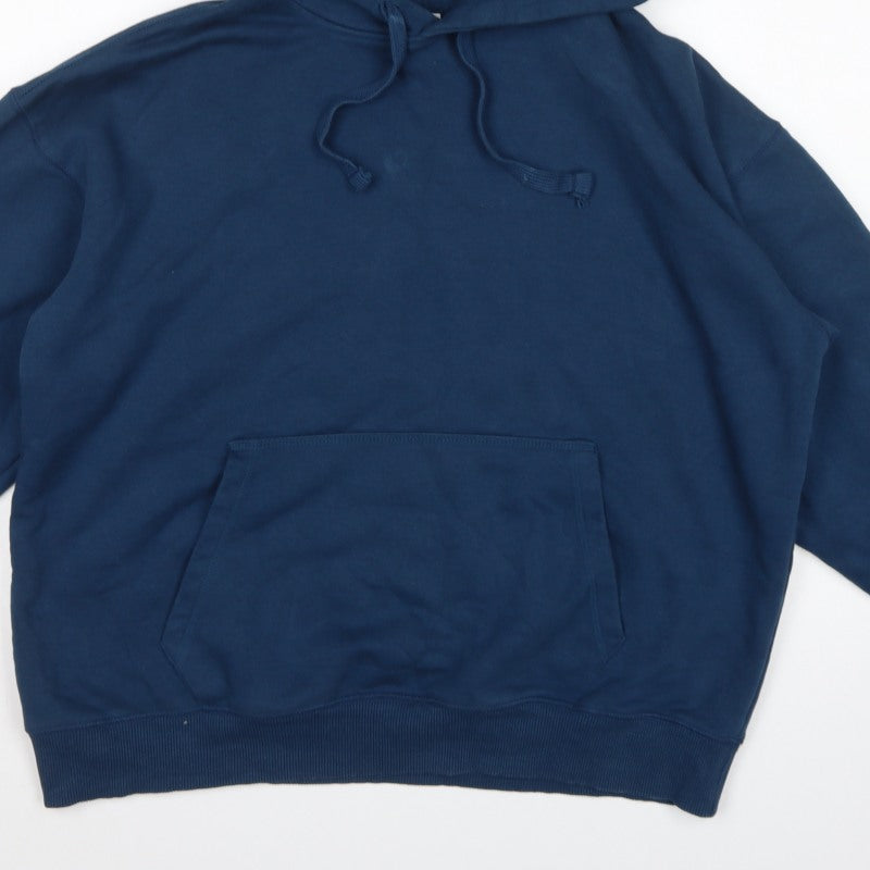 Topman Men’s Navy Blue M Pullover Hoodie Kangaroo Pocket