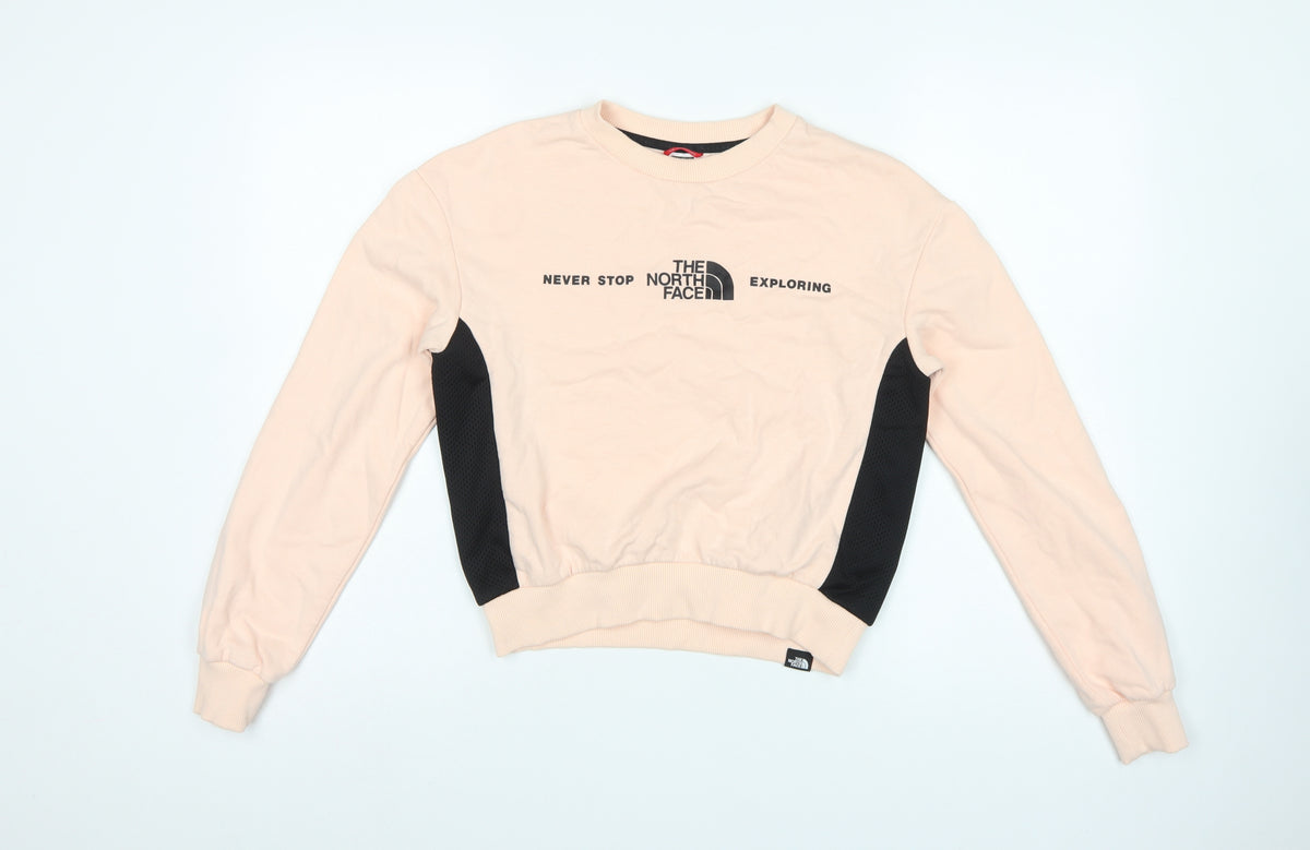 The North Face Women’s Pink S Pullover Colourblock Sweatshirt