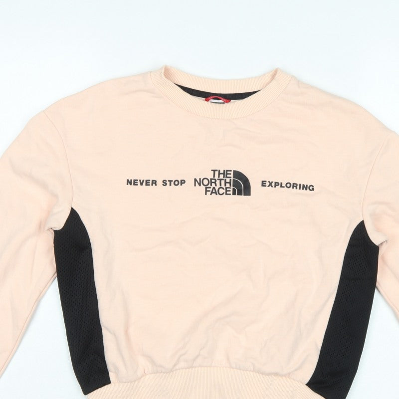 The North Face Women’s Pink S Pullover Colourblock Sweatshirt