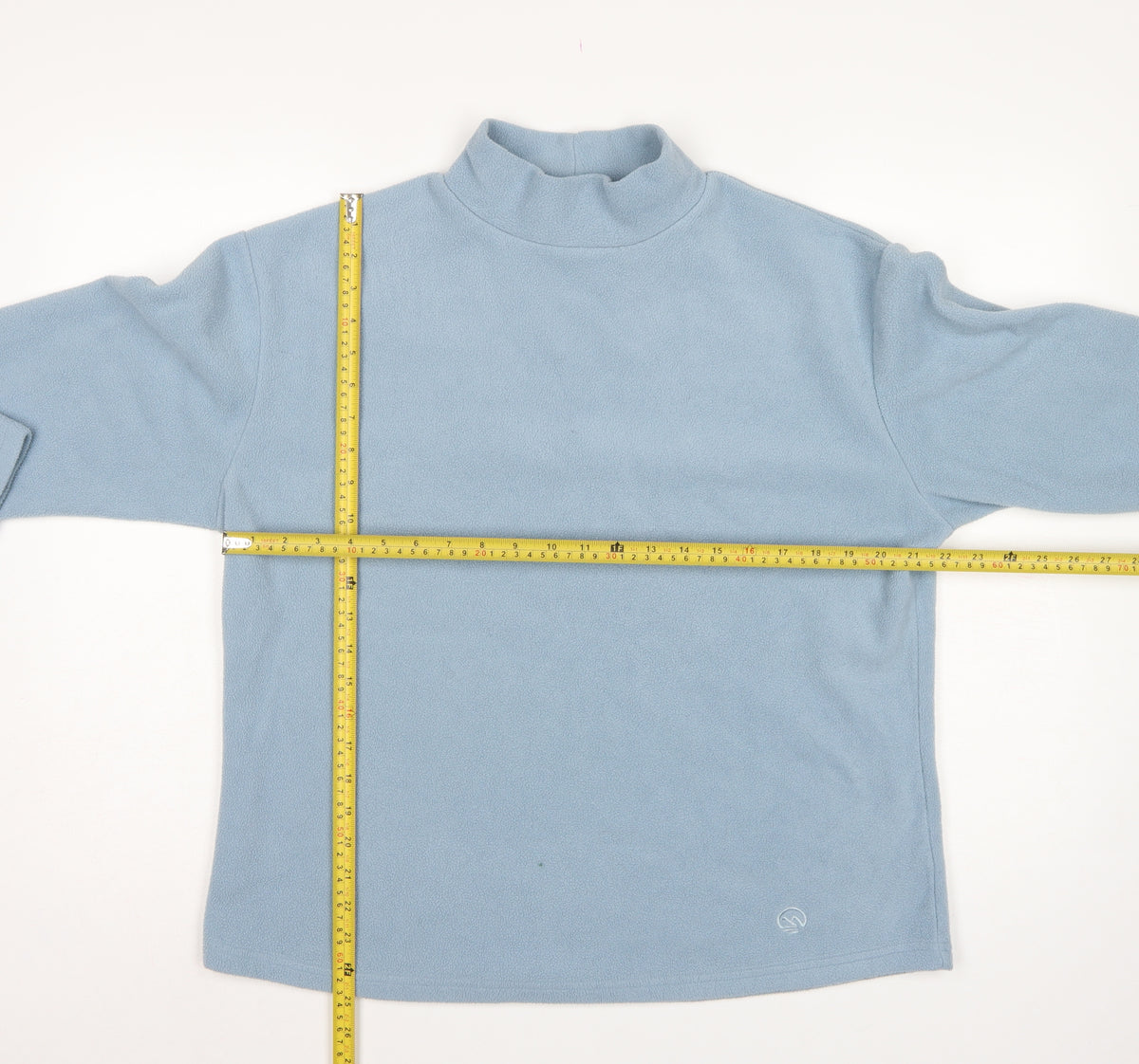 Hawkshead Snow Men's Blue L Mock Neck Stretch Fleece Pullover Sweatshirt