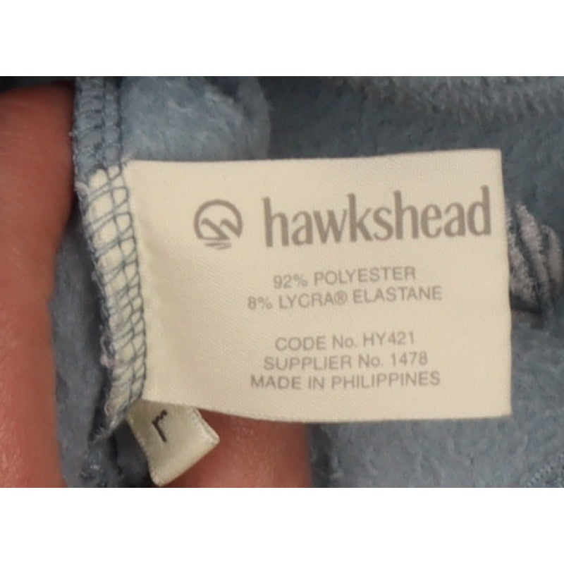 Hawkshead Snow Men's Blue L Mock Neck Stretch Fleece Pullover Sweatshirt