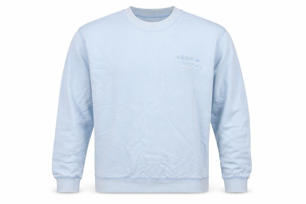 Adidas Men’s Blue L Crew Neck Pullover Logo Sweatshirt