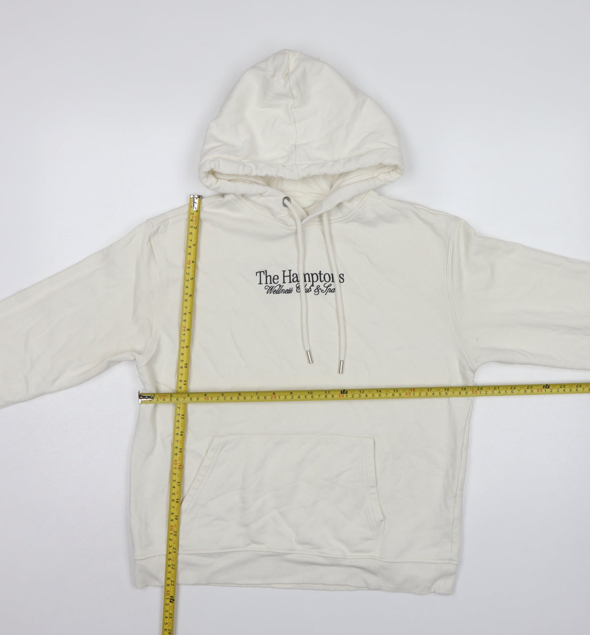 H&M Women Ivory S Pullover Hoodie Hampton's Logo Fleece