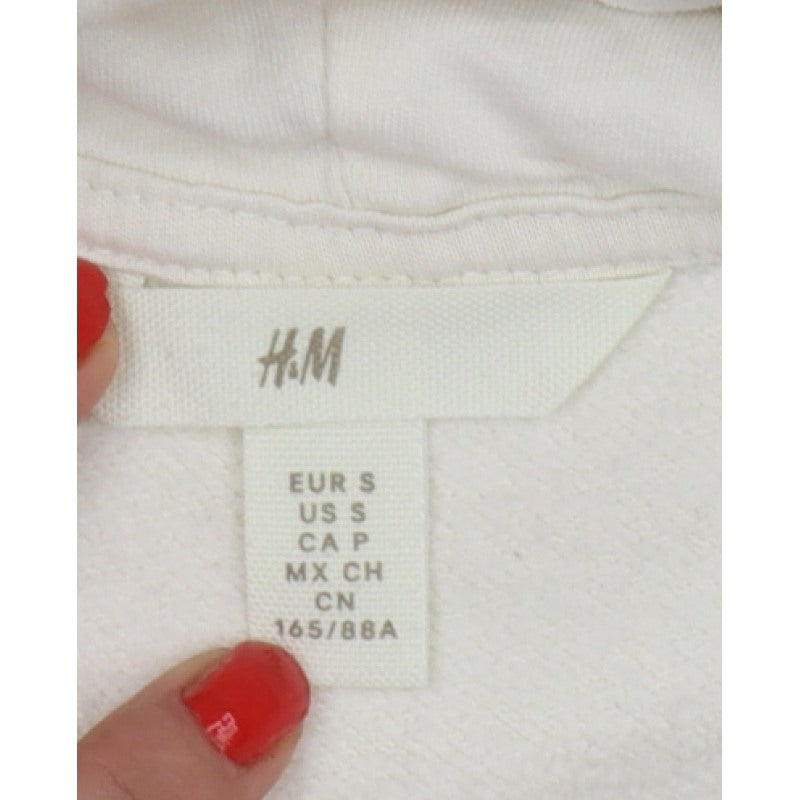 H&M Women Ivory S Pullover Hoodie Hampton's Logo Fleece