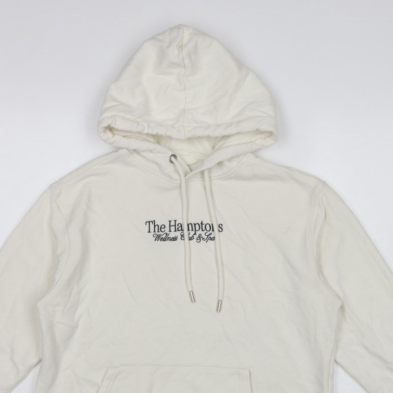 H&M Women Ivory S Pullover Hoodie Hampton's Logo Fleece