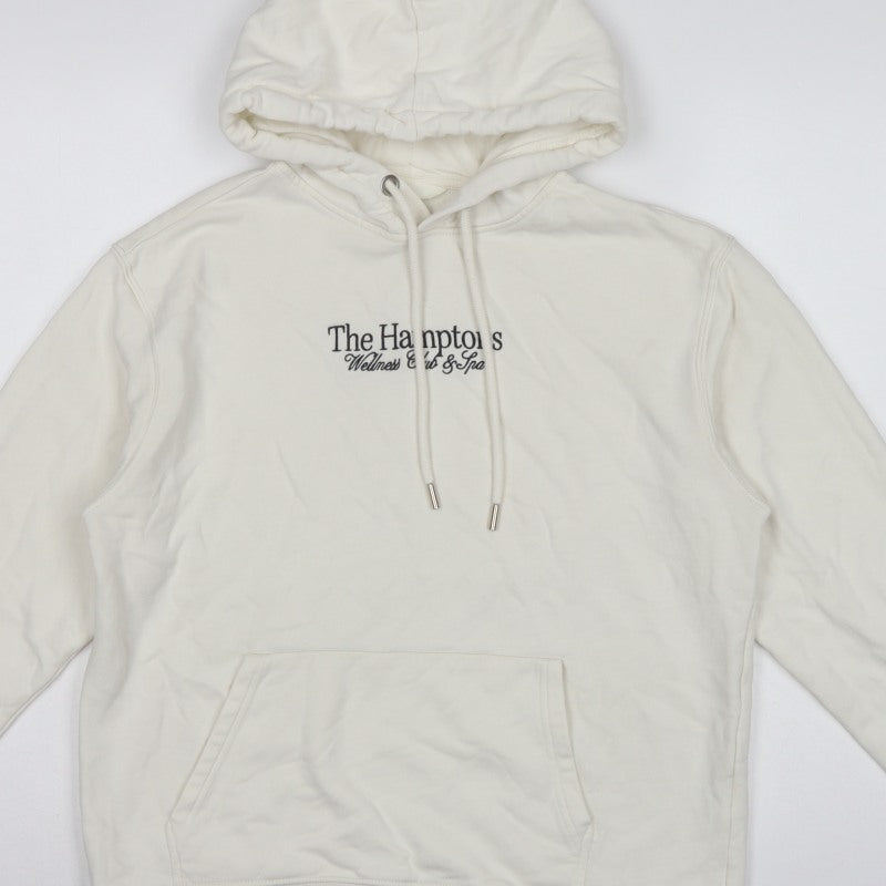 H&M Women Ivory S Pullover Hoodie Hampton's Logo Fleece