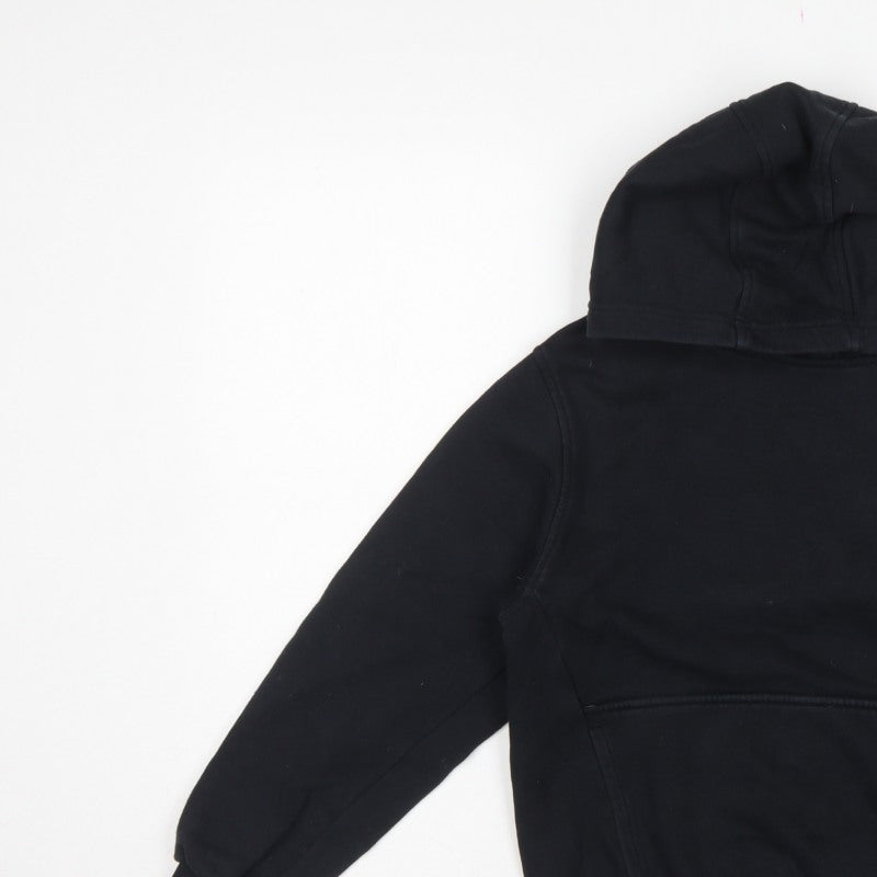 Nike Boys Black M Pullover Hoodie Logo Pocket 137-147cm