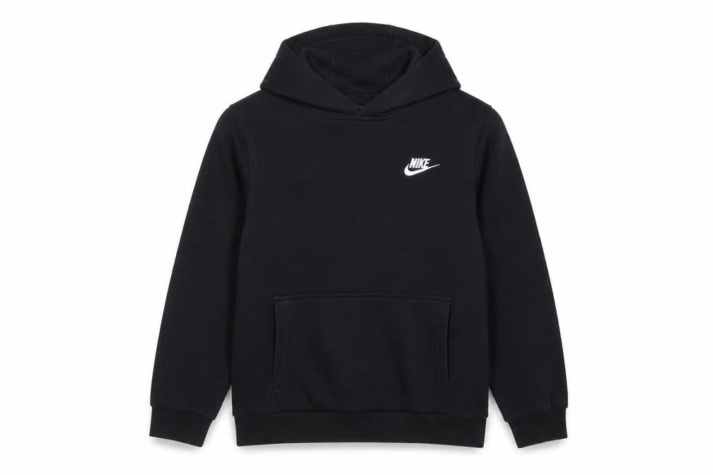 Nike Boys Black M Pullover Hoodie Logo Pocket 137-147cm