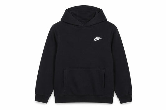 Nike Boys Black M Pullover Hoodie Logo Pocket 137-147cm