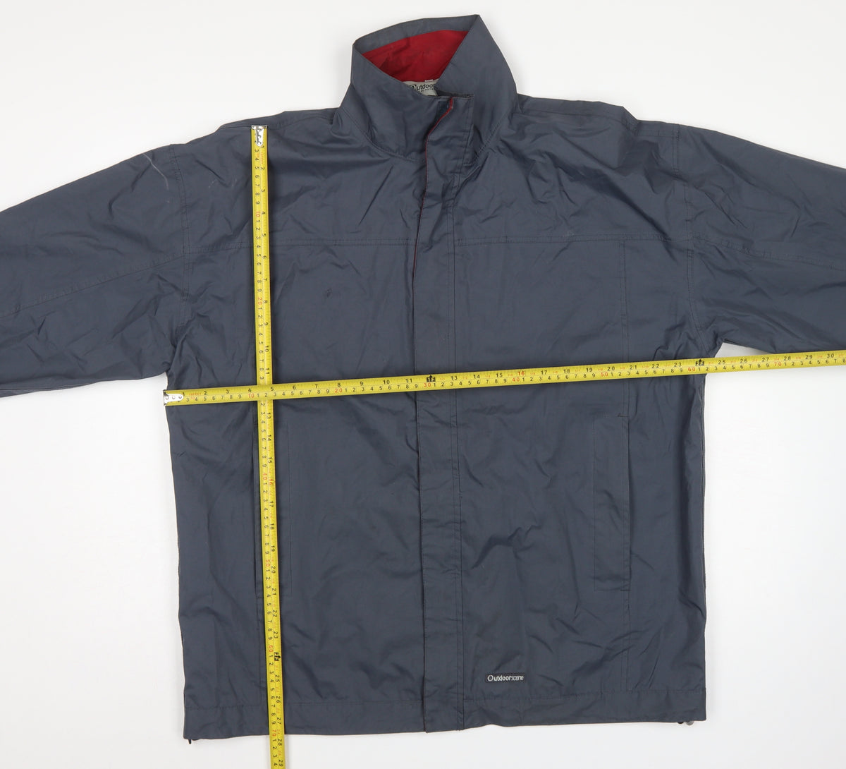 Outdoorscene Men’s Grey M Technical Outdoor Rain Jacket Full Zip