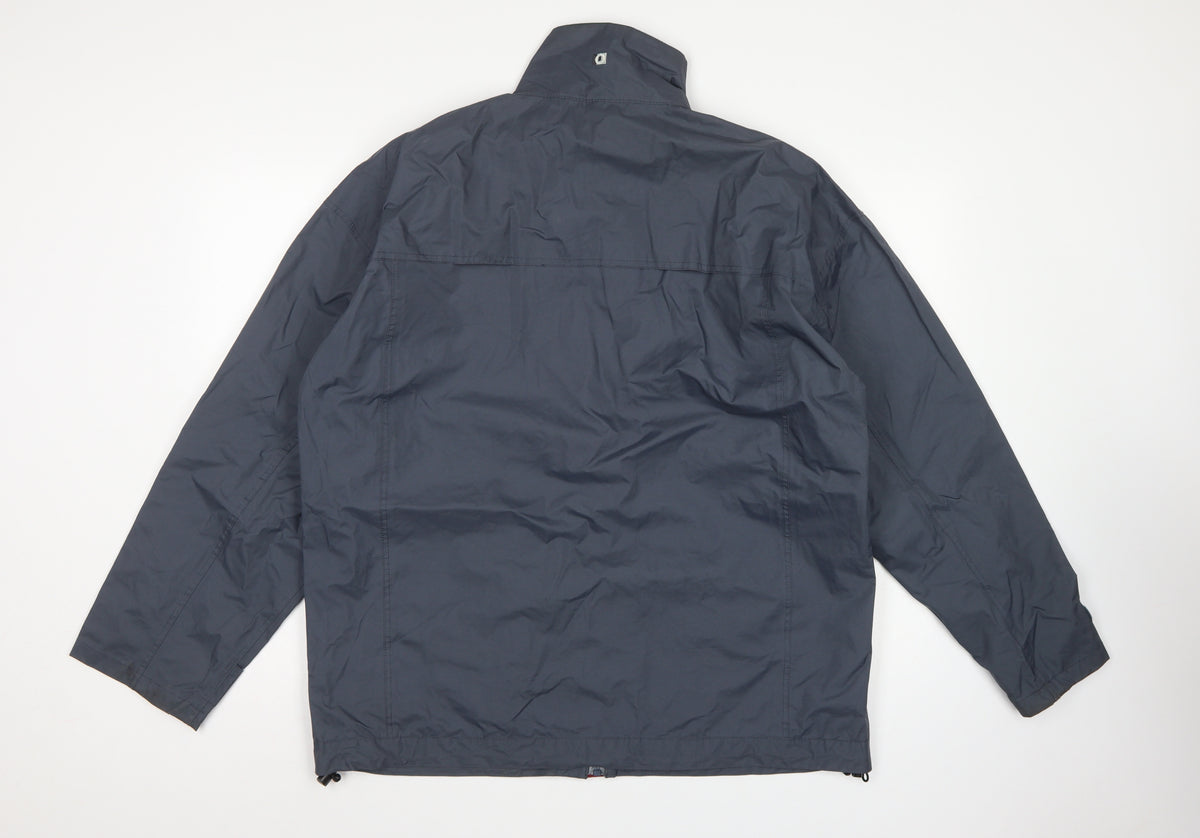 Outdoorscene Men’s Grey M Technical Outdoor Rain Jacket Full Zip