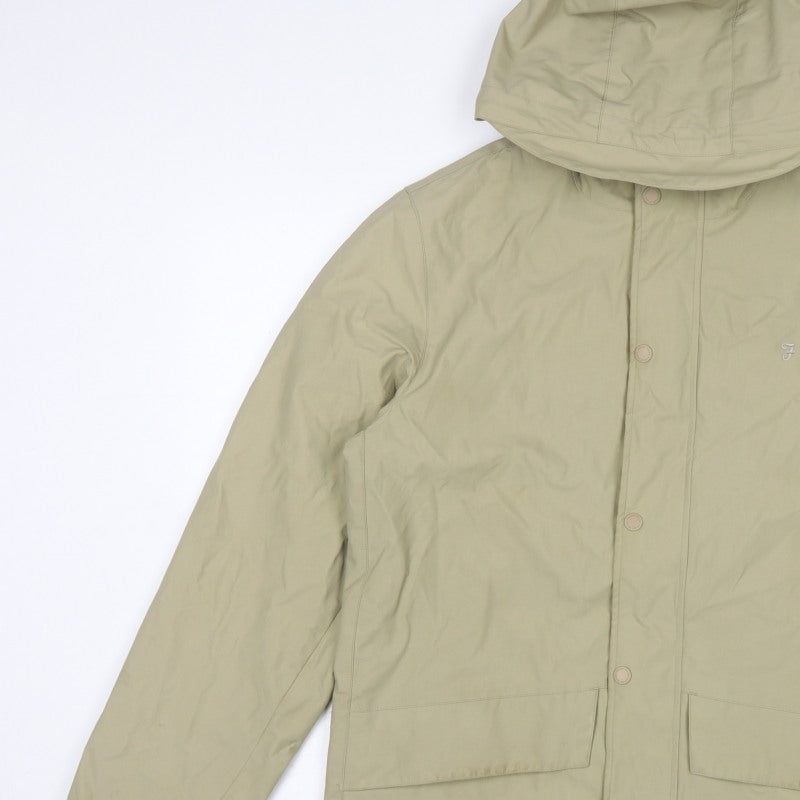 Farah Jeans Men’s Beige Size S Hooded Parka Jacket
