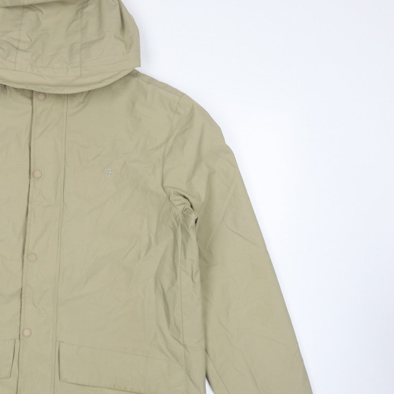 Farah Jeans Men’s Beige Size S Hooded Parka Jacket