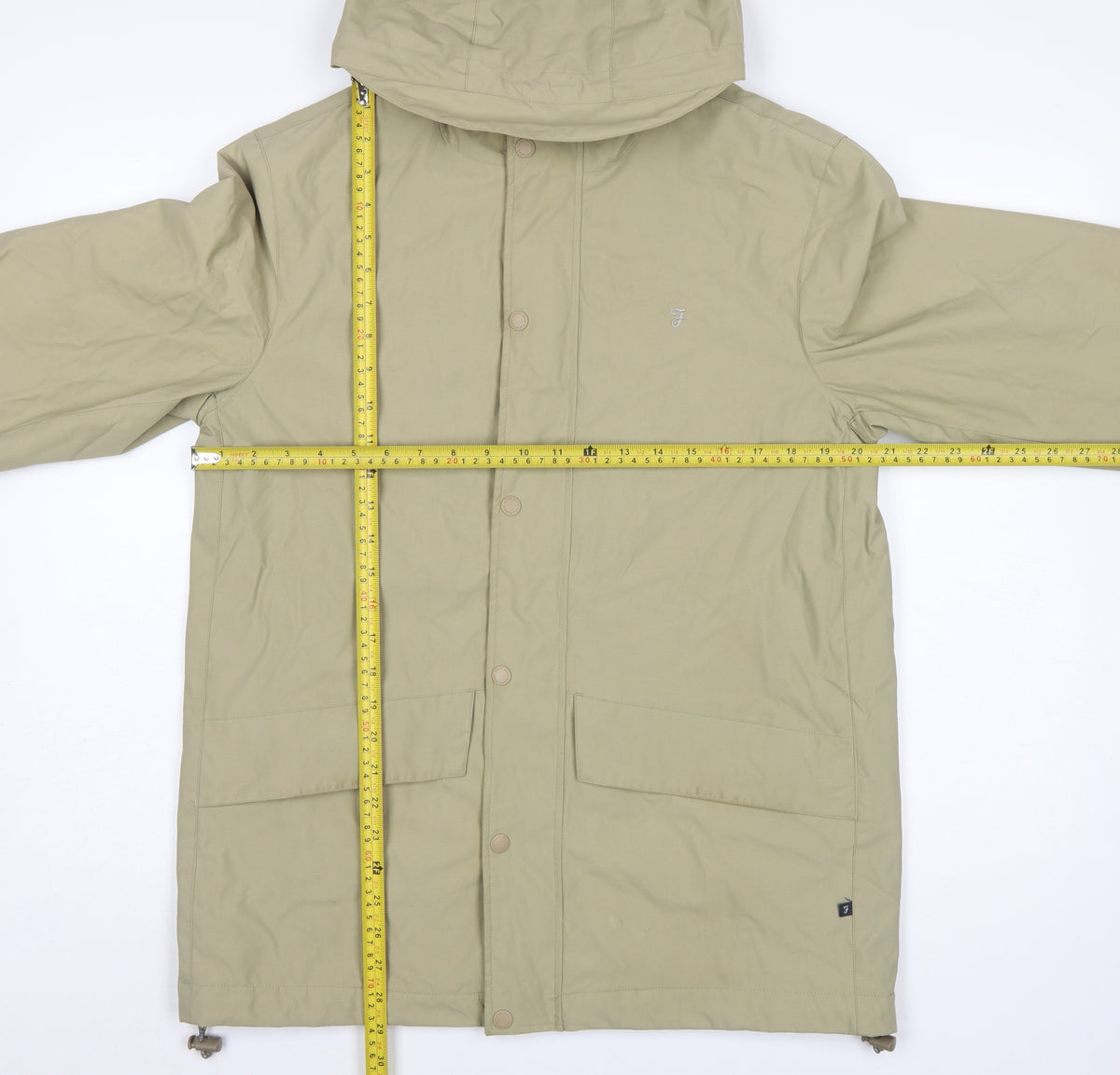 Farah Jeans Men’s Beige Size S Hooded Parka Jacket