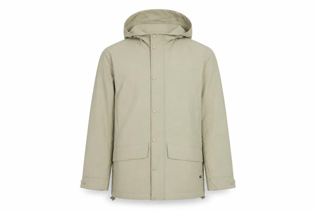 Farah Jeans Men’s Beige Size S Hooded Parka Jacket