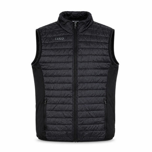 Jako Men's Black M Quilted Puffer Bodywarmer Zip Sports Waistcoat