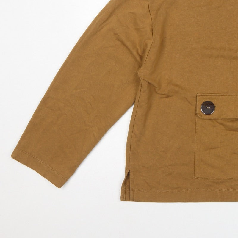 Zara Trafaluc Women's Brown M Pullover Sweatshirt Button Pocket