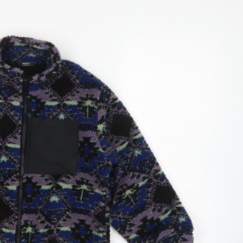 Next Boys Multicoloured 6-7 Years Geometric Fleece Zip Jacket