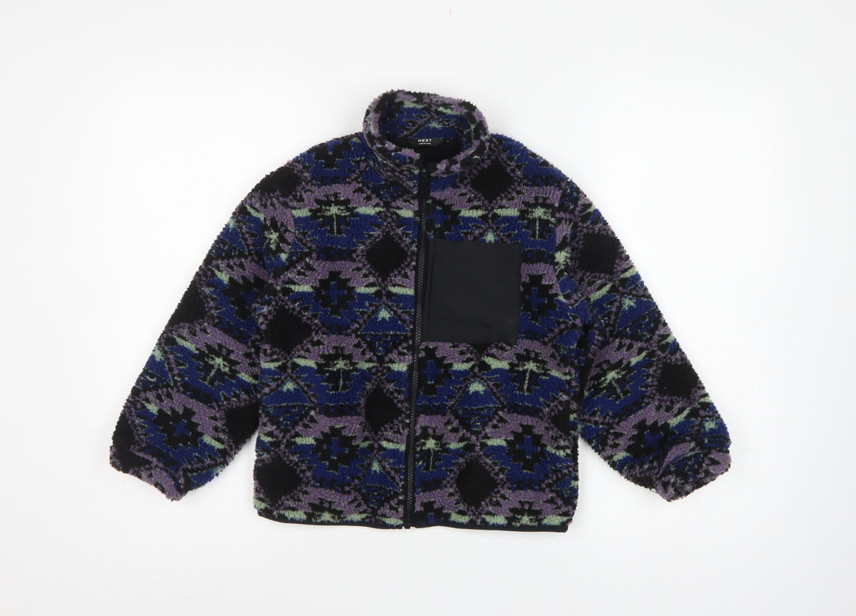 Next Boys Multicoloured 6-7 Years Geometric Fleece Zip Jacket