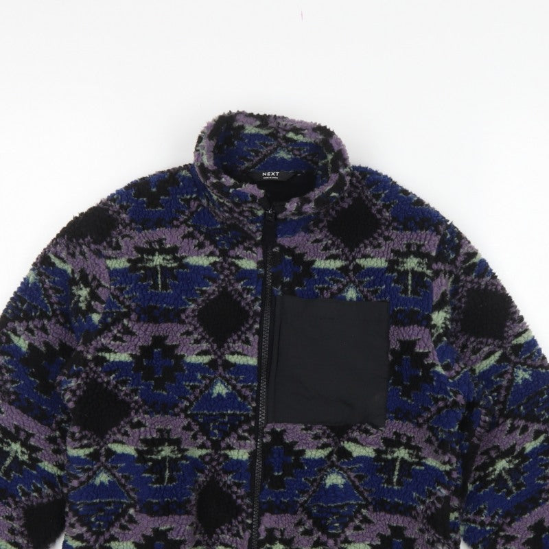 Next Boys Multicoloured 6-7 Years Geometric Fleece Zip Jacket