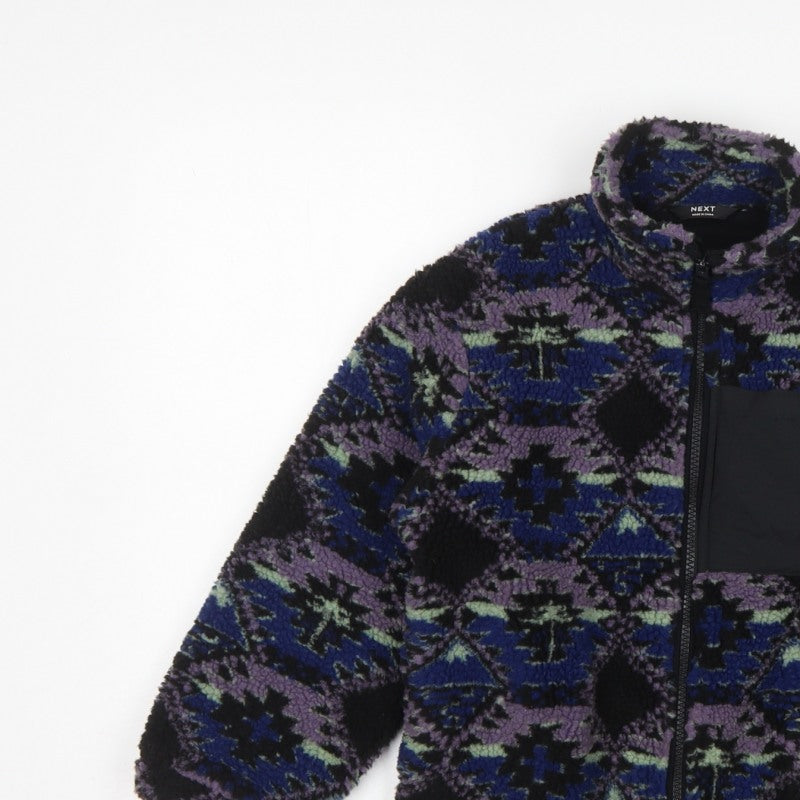 Next Boys Multicoloured 6-7 Years Geometric Fleece Zip Jacket