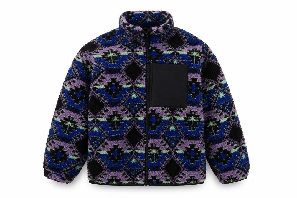 Next Boys Multicoloured 6-7 Years Geometric Fleece Zip Jacket