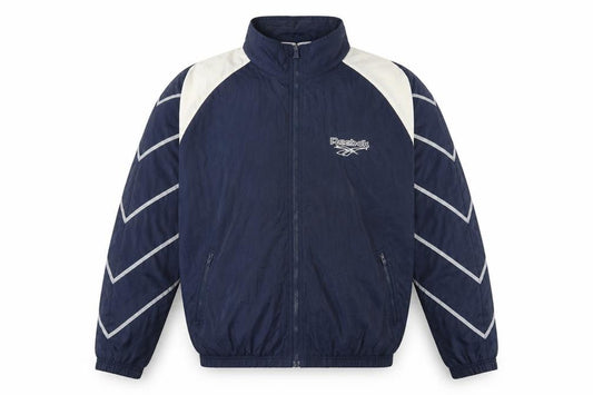 Reebok Men’s Navy XL 90s Windbreaker Jacket Full Zip Logo