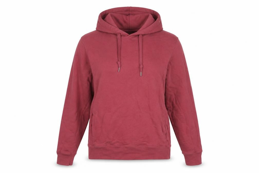 Uniqlo Women's Red S Pullover Hoodie Drawstring Pockets Cotton