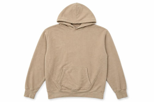 Reiss Men’s Beige Small Pullover Hooded Fleece Hoodie Pockets
