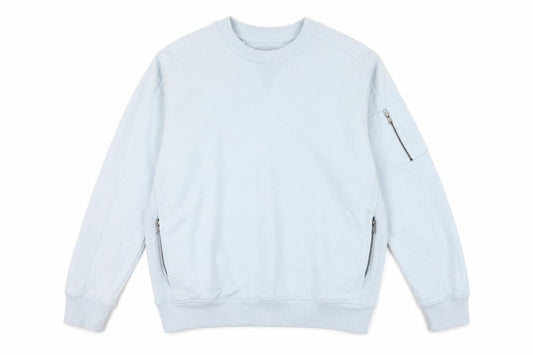 Next Men's Blue M Pullover Crew Neck Sweatshirt Zip Pockets