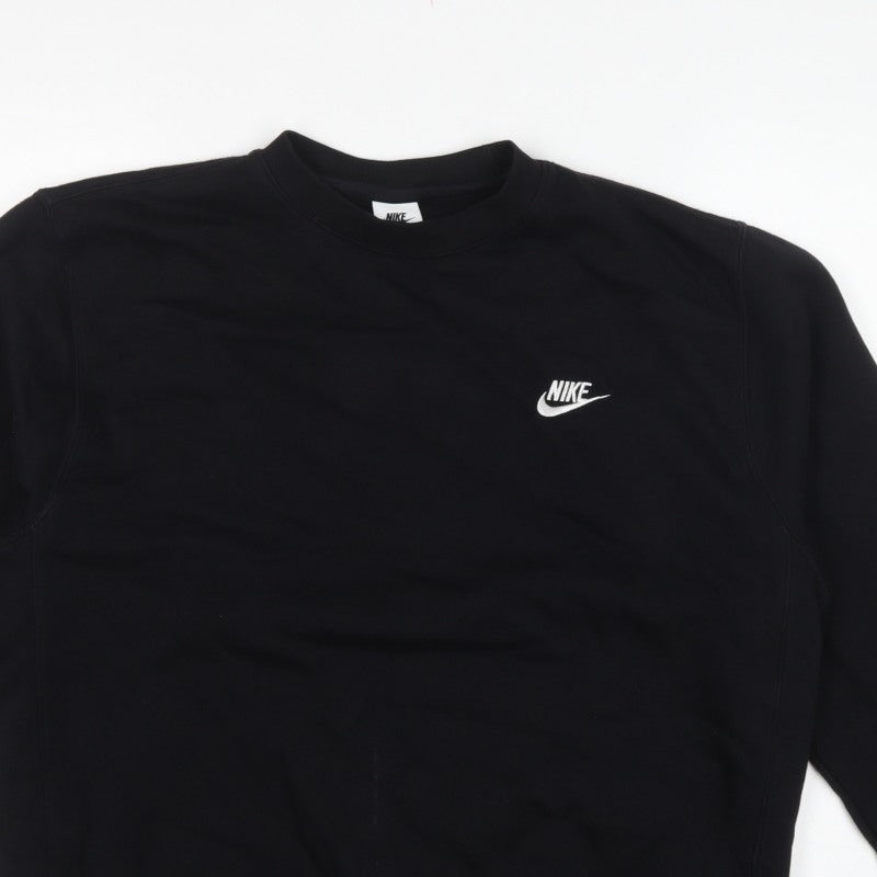 Nike Women’s Black M Logo Crew Neck Pullover Sweatshirt
