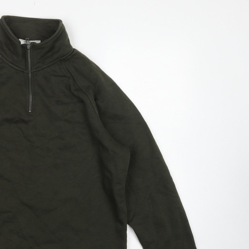 Champion Elite Men’s Black M 1/4 Zip High Neck Pullover Sweatshirt