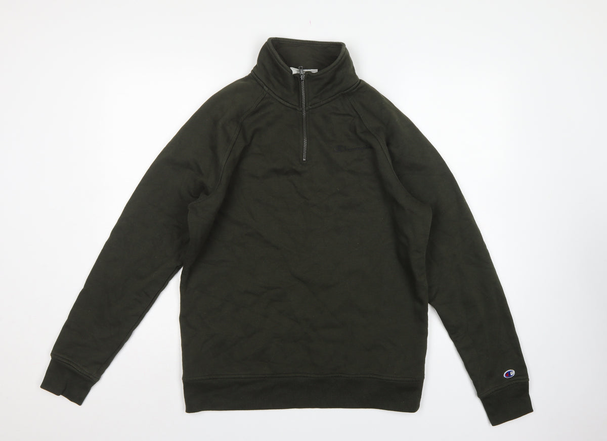 Champion Elite Men’s Black M 1/4 Zip High Neck Pullover Sweatshirt