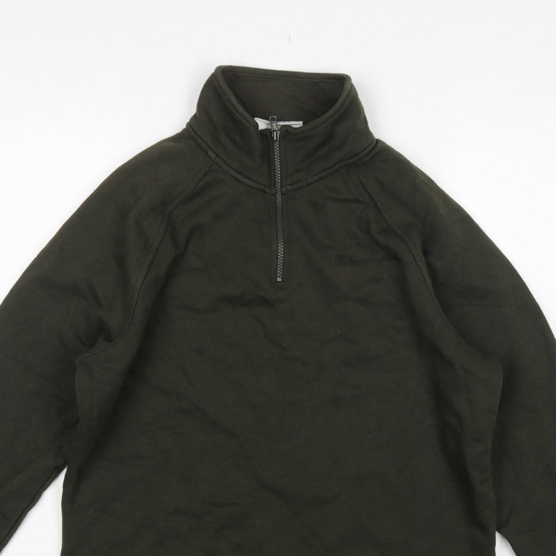 Champion Elite Men’s Black M 1/4 Zip High Neck Pullover Sweatshirt