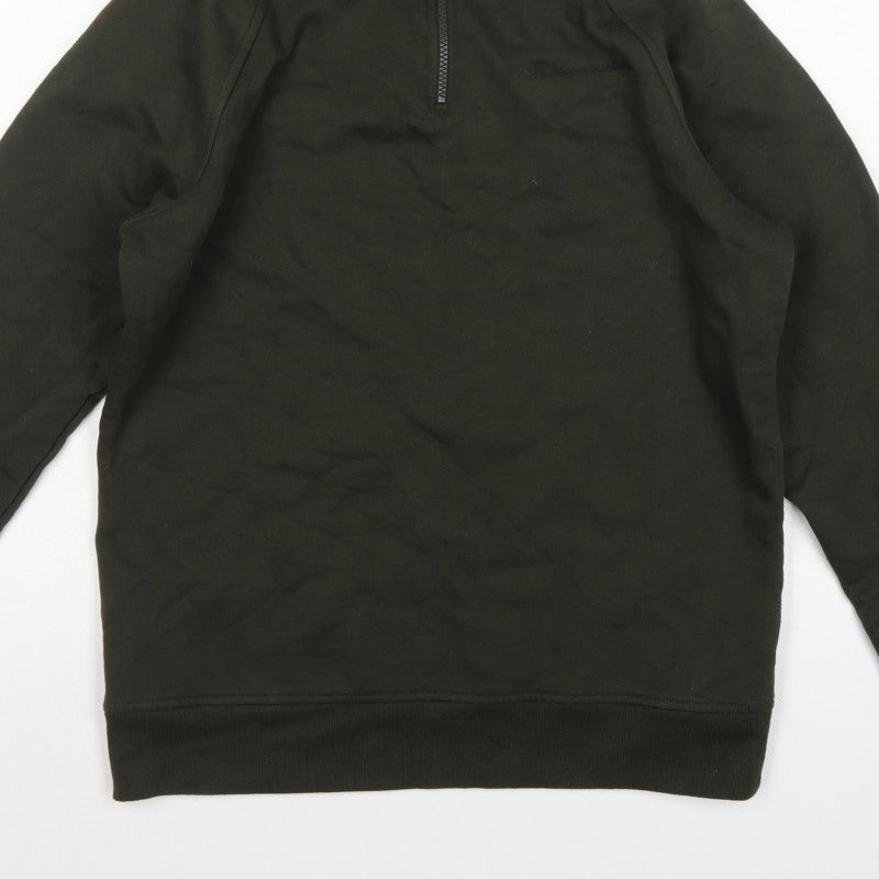 Champion Elite Men’s Black M 1/4 Zip High Neck Pullover Sweatshirt