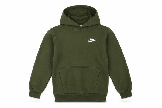 Nike Boys Green M 10-11 Years Pullover Hoodie Logo Pocket