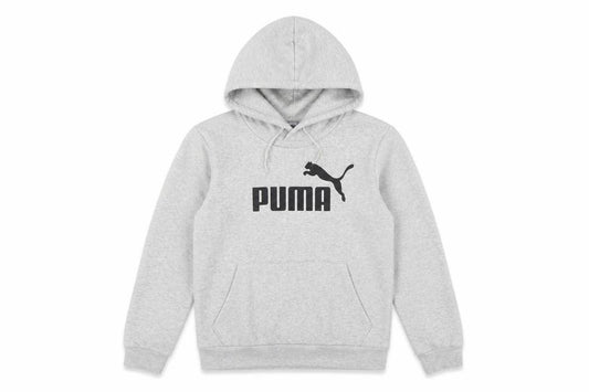 Puma Girls Grey XS Pullover Hoodie Logo Graphic Kangaroo Pocket