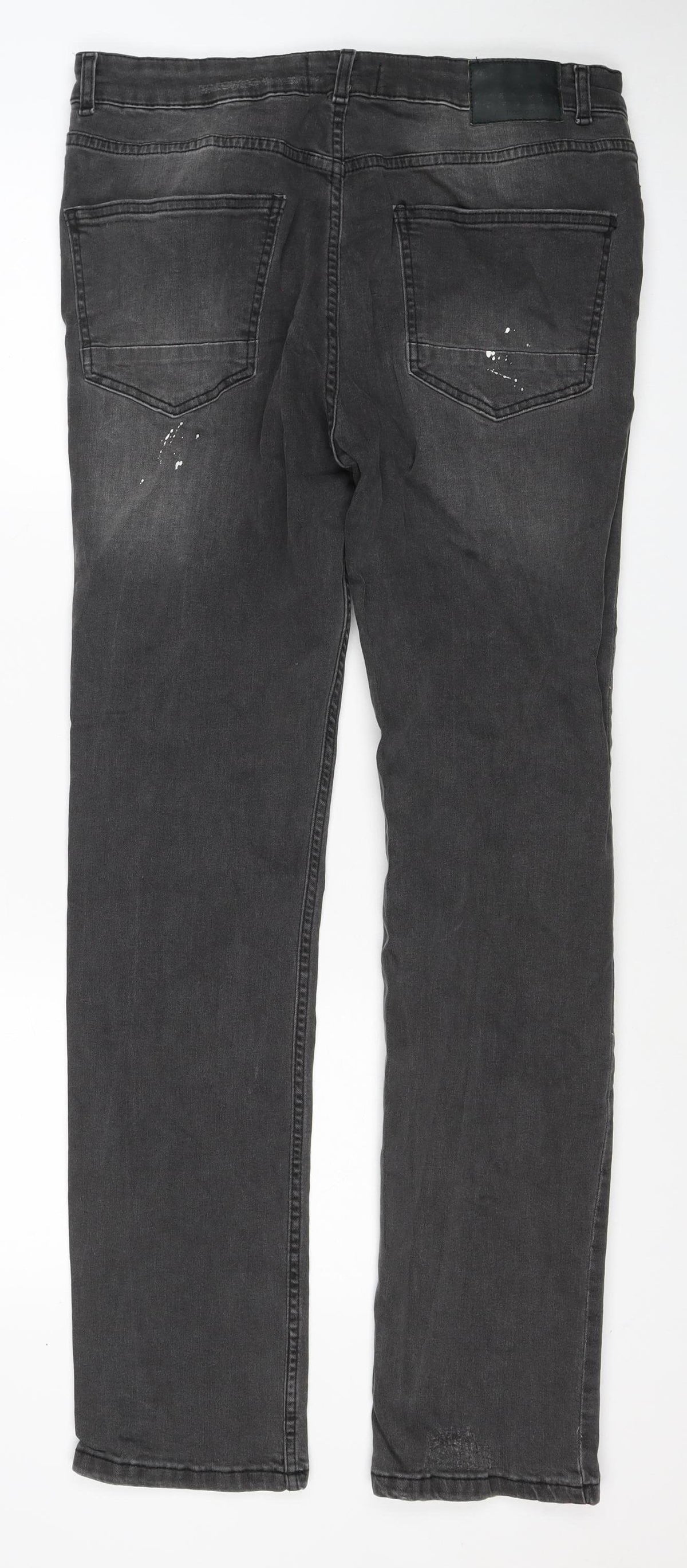 Aeropostale Men’s Black Slim Distressed Jeans W34 L32