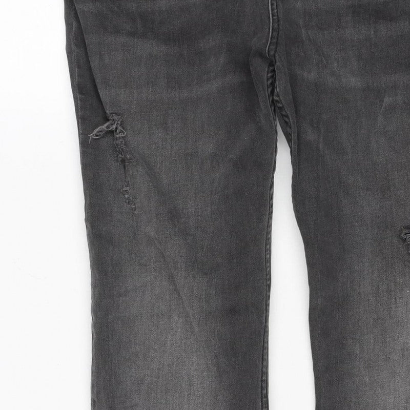 Aeropostale Men’s Black Slim Distressed Jeans W34 L32