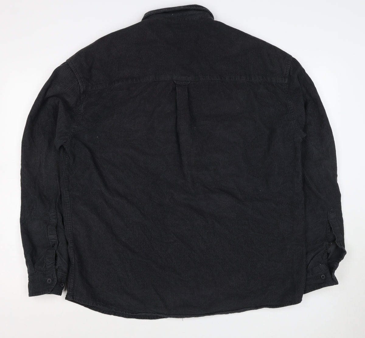 ASOS Design Men’s Black M Corduroy Button-Up Long Sleeve Shirt
