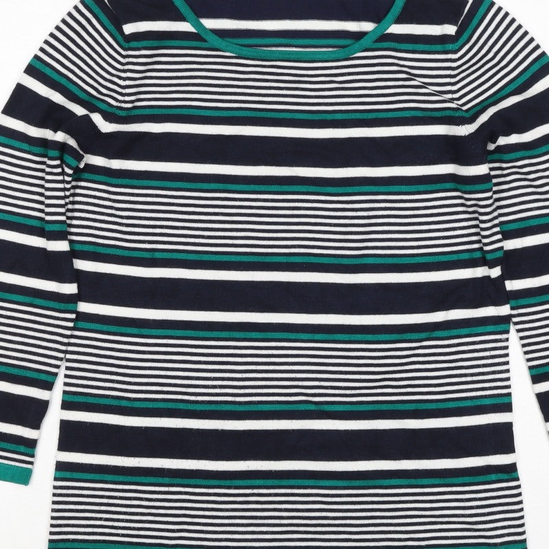 CC Women’s Multicoloured Striped Jersey Long Sleeve Top Size S