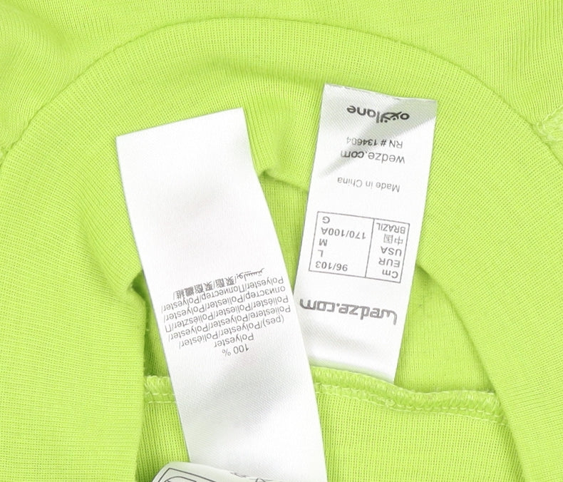 Wedze Men's Green M Long Sleeve Ski Base Layer Mock Neck Top